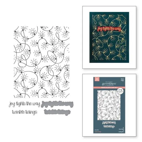 Twinkle Tidings - Betterpress Society - October 2025 - Press Plate & Die Set 1