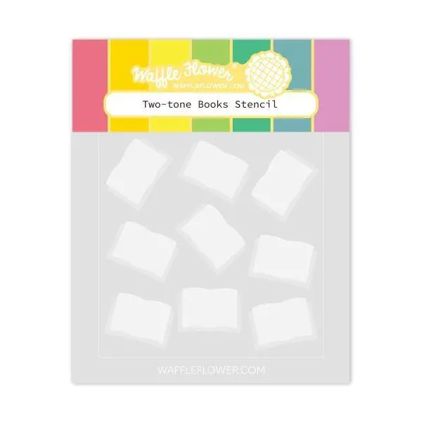 Two-Tone Books Stencil 1