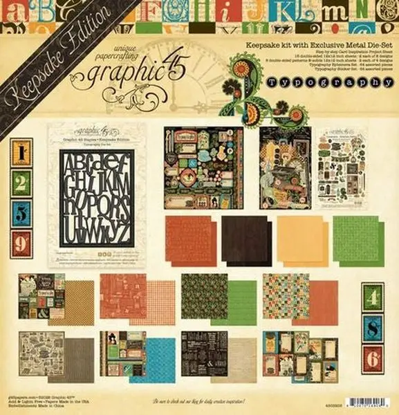 Typography - Keepsake Kit With Exclusive Metal Die 1