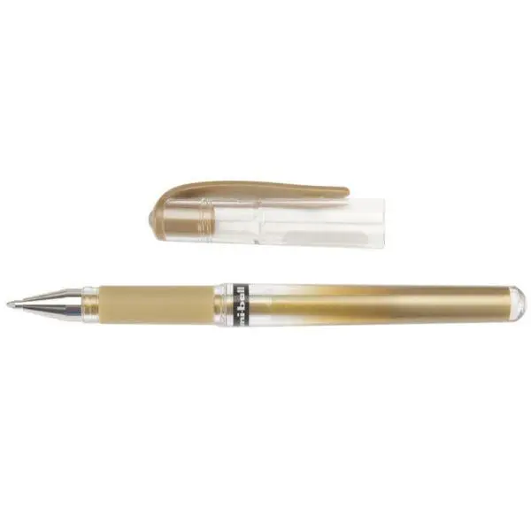 Uni-Ball Impact Bold Point Gel Pen, Gold 1
