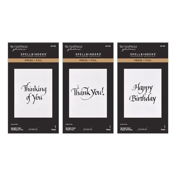 Upright Italic Everyday Sentiments - Press & Foil Bundle 1