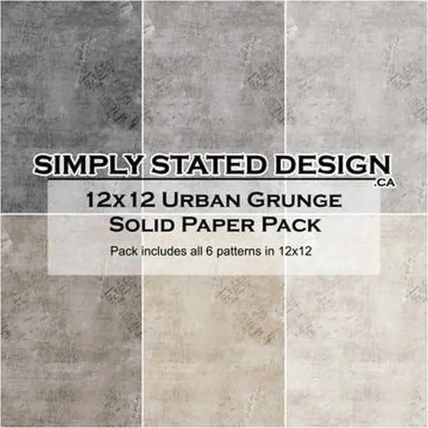 Urban Grunge - 12X12 Collection Pack - Solids 1