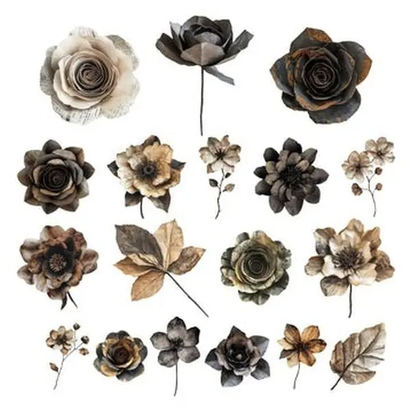 Urban Grunge - Ephemera - Floral 1