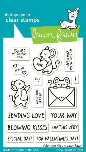 Valentine Mice - Clear Stamps 1