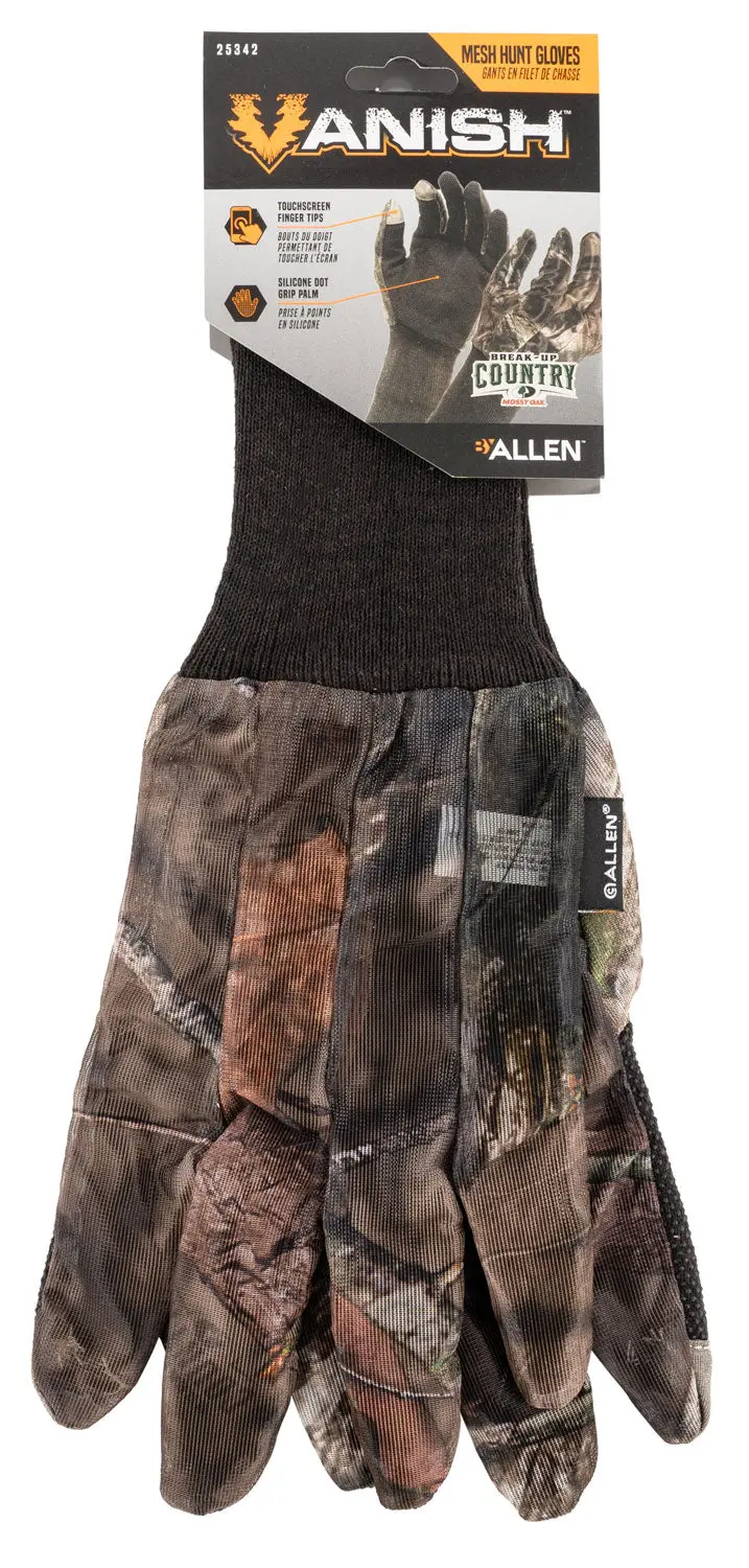 Vanish Hunting Gloves Mossy Oak Break-Up Country Touchscreen Mesh Osfa 1