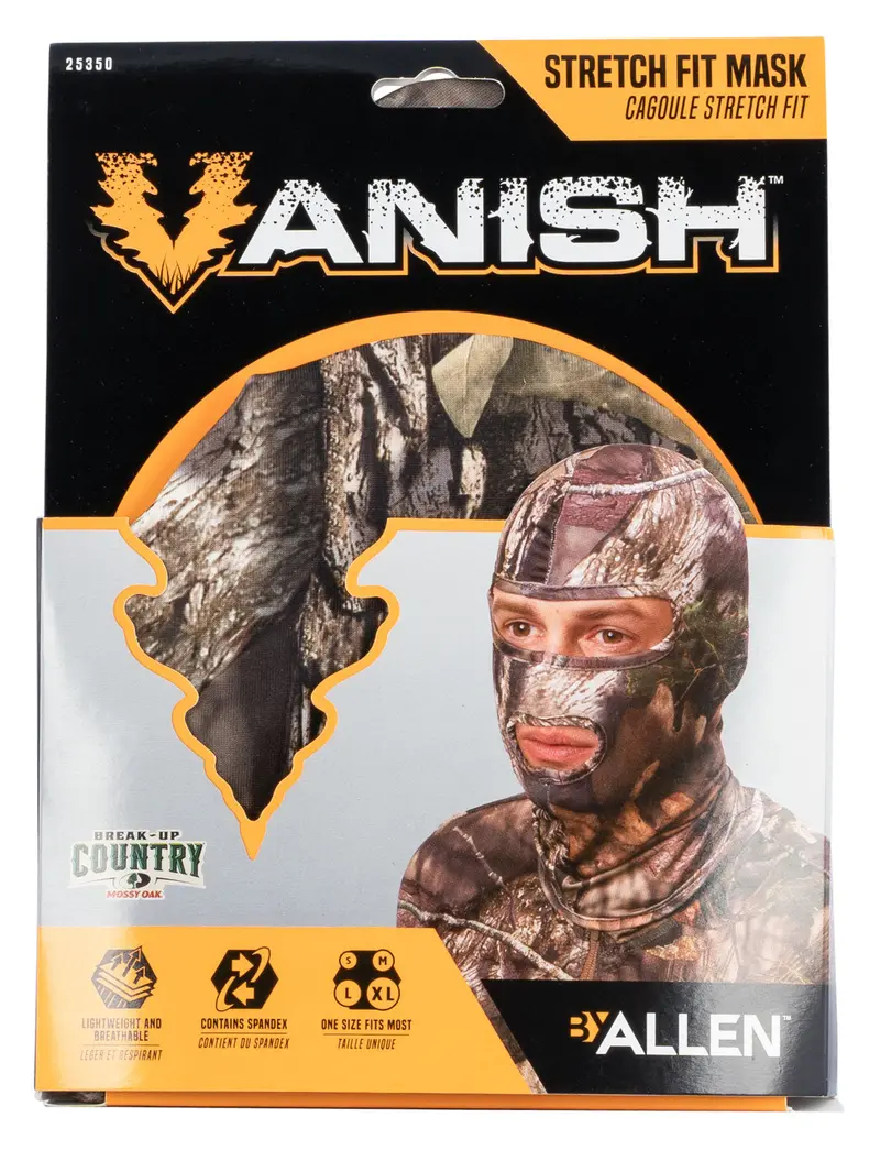 Vanish Stretch Fit Mask Mossy Oak Break-Up Country Spandex Full Face Mask Osfa 1