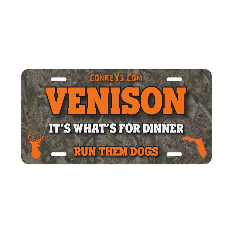 Venison - It's What's For Dinner License Plate 1