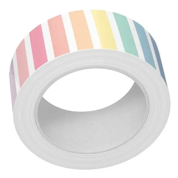 Vertical Pastel Rainbow Stripes - Washi Tape 1