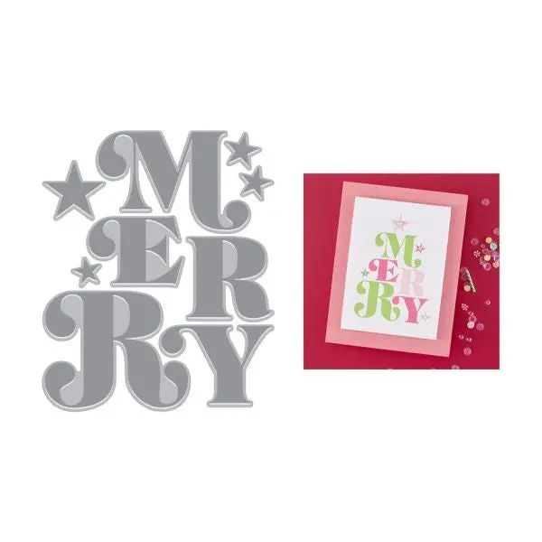 Very Merry Collection - Merry Bretterpress Plate 1
