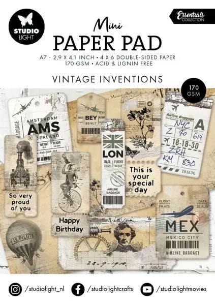 Vintage Inventions Essentials - Mini Paper Pad 1