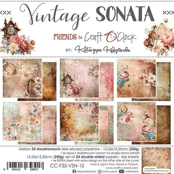 Vintage Sonata - 6X6 Collection Pack 1