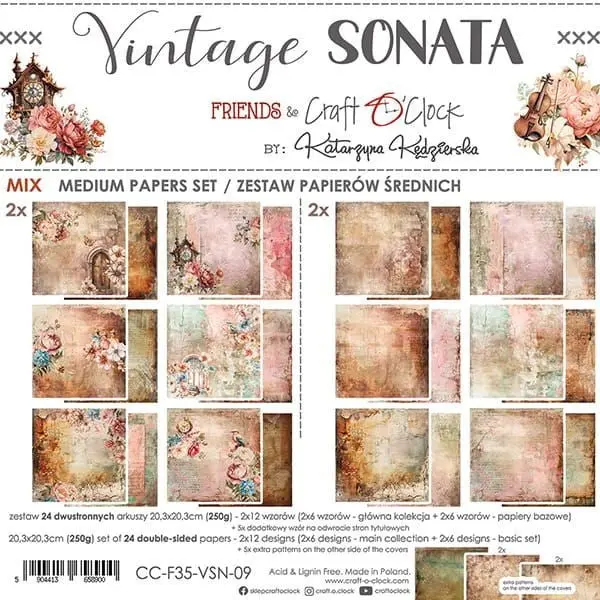 Vintage Sonata - 8X8 Collection Pack 1