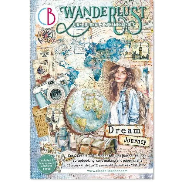 Wanderlust Junk Journal & Ephemera Book 1