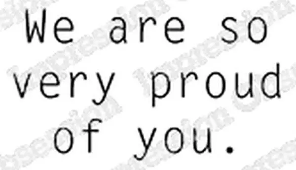 We Are Proud - Cling Stamps 1