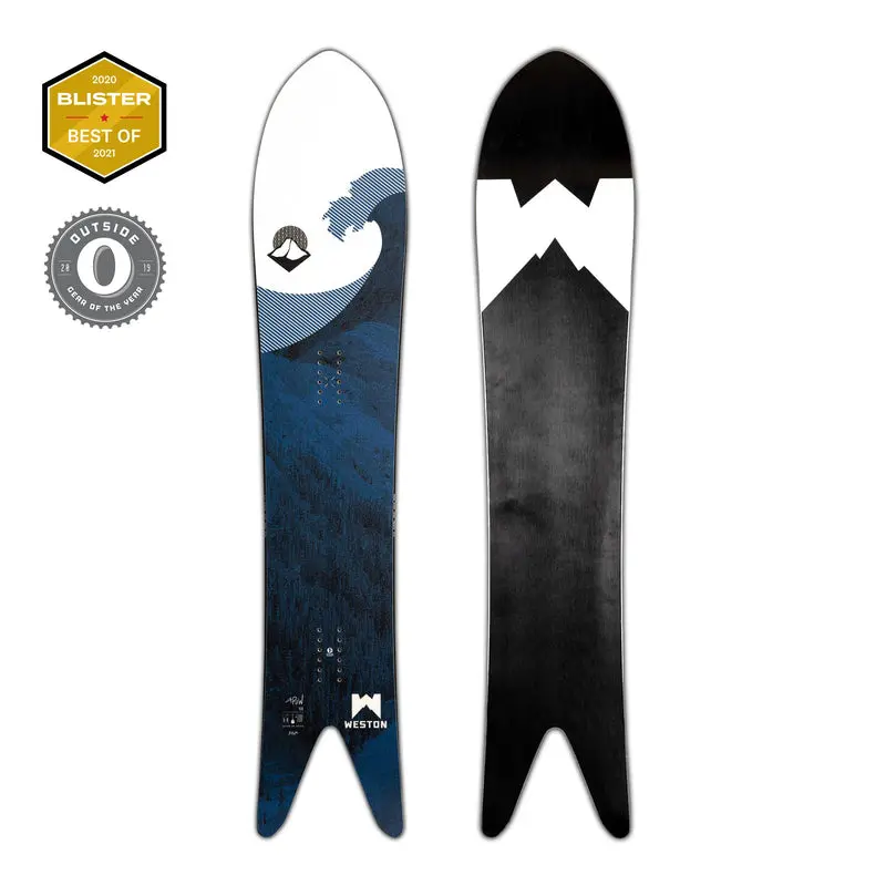 Weston Japow Powder All Mountain Fishtail Snowboards 2023 1