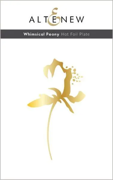 Whimiscal Peony Hot Foil Plate 1