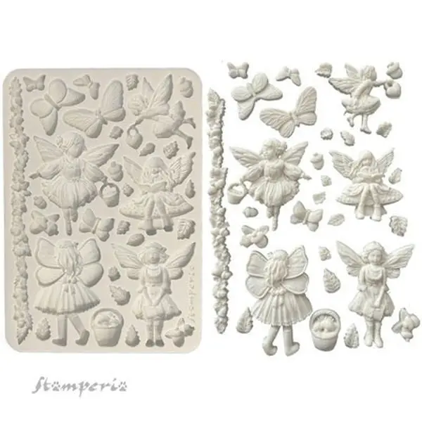 Whispering Woods - A5 Silicone Mould - Fairies 1