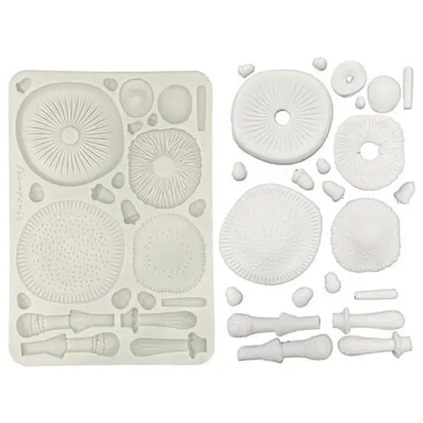 Whispering Woods - A5 Silicone Mould - Mushrooms 3D 1