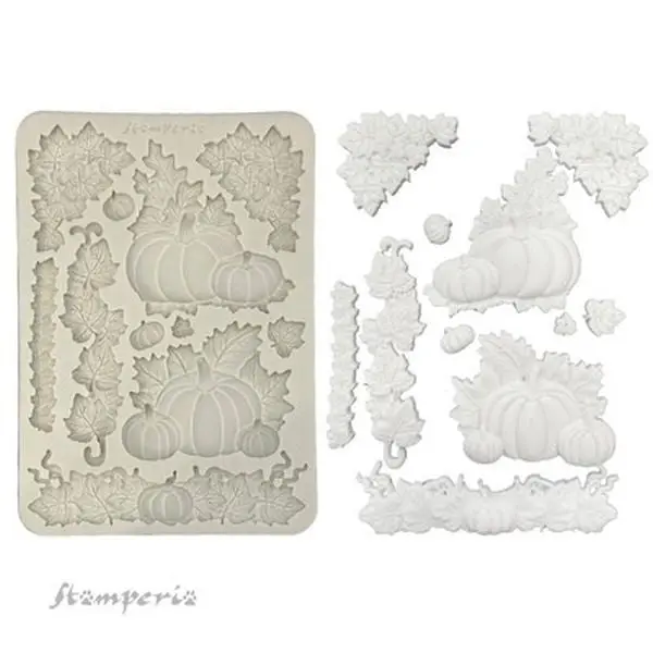 Whispering Woods - A5 Silicone Mould - Pumpkins 1