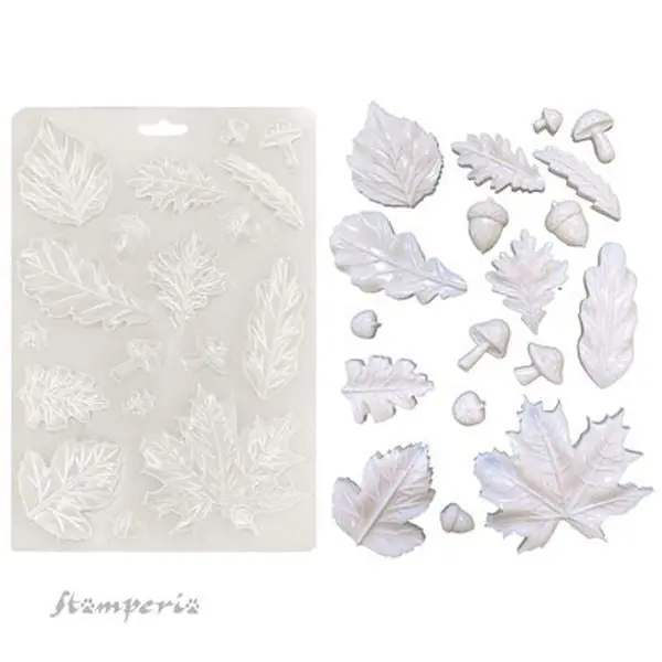 Whispering Woods - A5 Soft Mould - Leaves 1