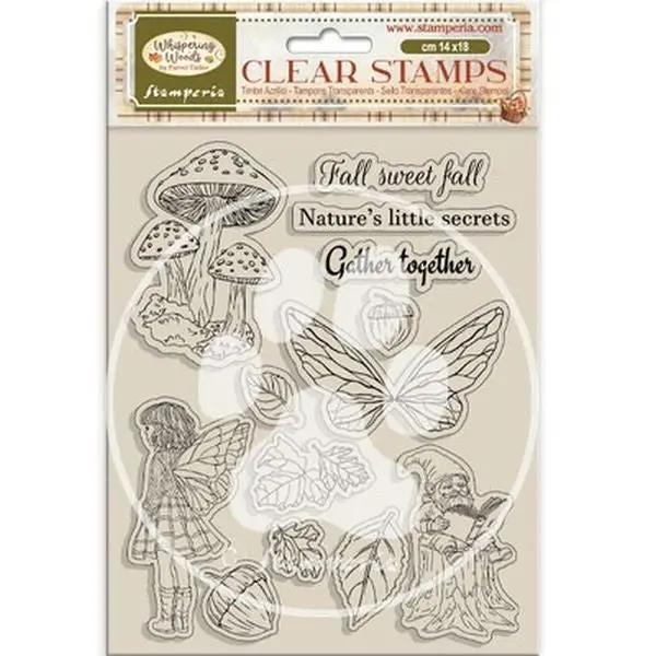 Whispering Woods - Clear Stamps - Mushrooms And Fairies 1