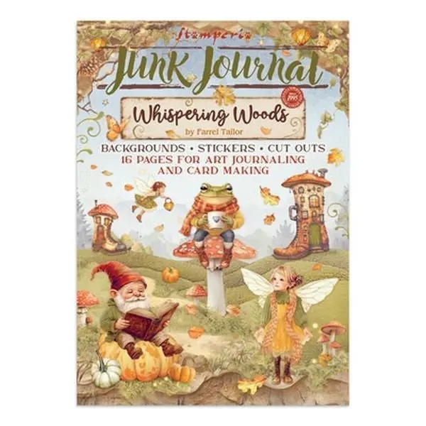 Whispering Woods - Junk Journal Backgrounds, Stickers & Cut Outs 1