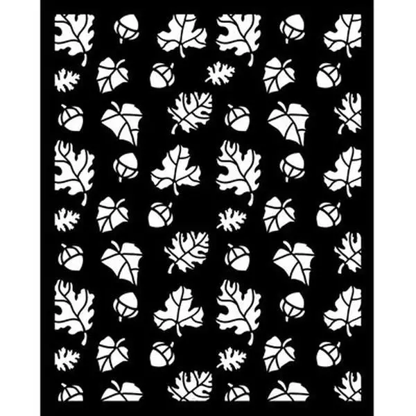 Whispering Woods - Stencil - Leaves And Acorns 1