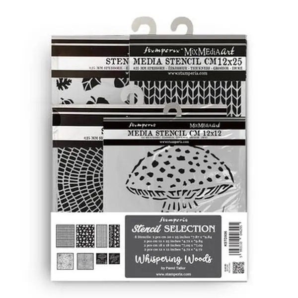 Whispering Woods - Stencils - 8 Piece Bundle 1