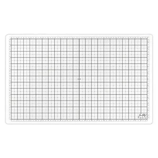 White Glass Media Mat - 23.75'X14.25" 1