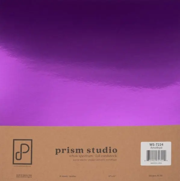 Whole Spectrum Foil Cardstock - Amethyst 1
