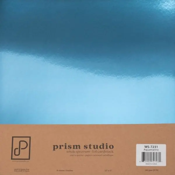 Whole Spectrum Foil Cardstock - Aquamarine 1