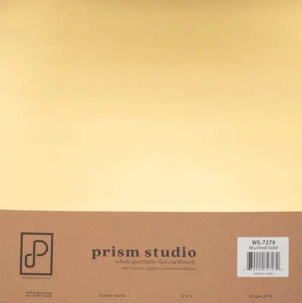 Whole Spectrum Foil Cardstock - Brushed Gold 1