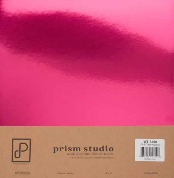 Whole Spectrum Foil Cardstock - Pink Tourmaline 1