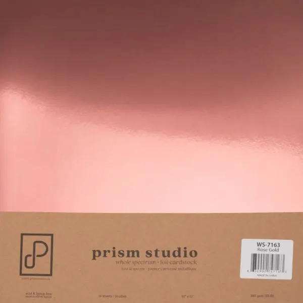 Whole Spectrum Foil Cardstock - Rose Gold 1
