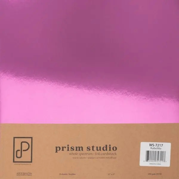 Whole Spectrum Foil Cardstock - Rubellite 1