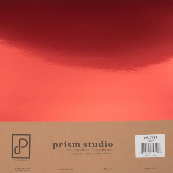 Whole Spectrum Foil Cardstock - Ruby 1