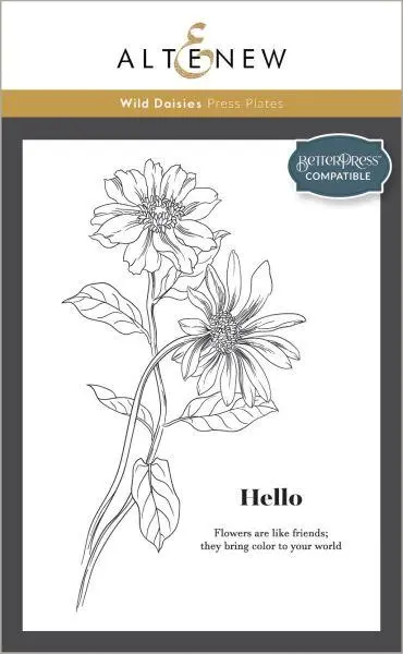 Wild Daisies Press Plate 1