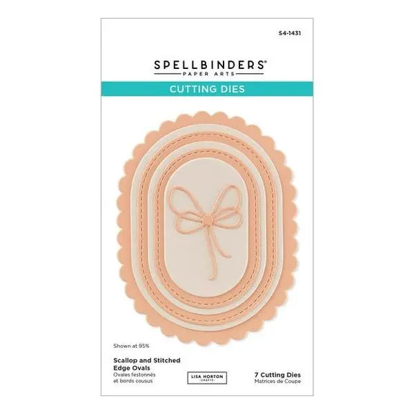 Wildflowers Collection - Scallop And Stitched Edge Ovals Dies 1