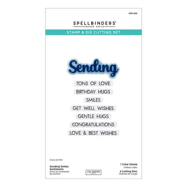 Wildflowers Collection - Sending Smiles Sentiments - Stamp & Die Set 1