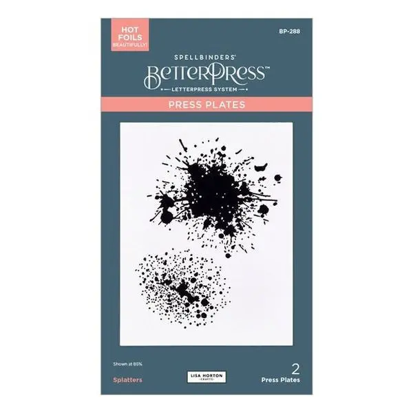 Wildflowers Collection - Splatters Betterpress Plate 1