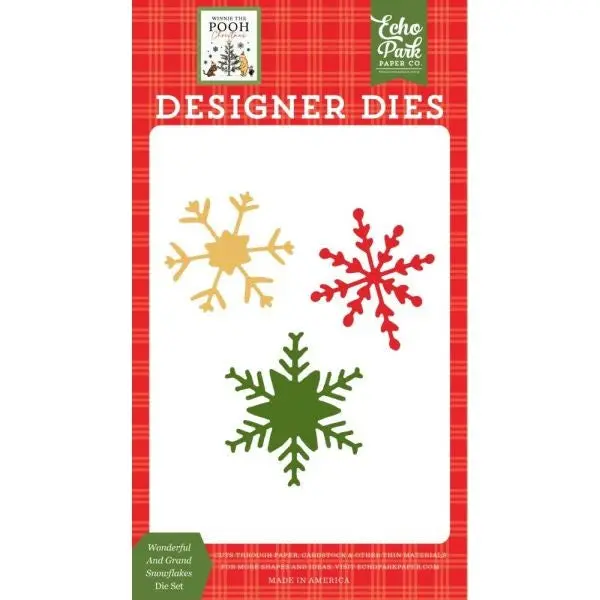 Winnie The Pooh Christmas - Dies - Wonderful And Grand Snowflakes 1