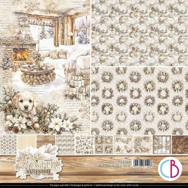 Winter Season - 12X12 Paper Pad - Patterns 1