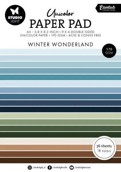 Winter Wonderland Essentials - Unicolor Paper Pad 1
