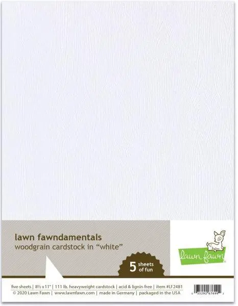 Woodgrain Cardstock - White 1