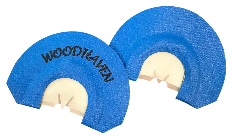 Woodhaven Blue Vyper Billy Yargus Diaphragm Call Double Reed Attracts Turkeys Blue 1