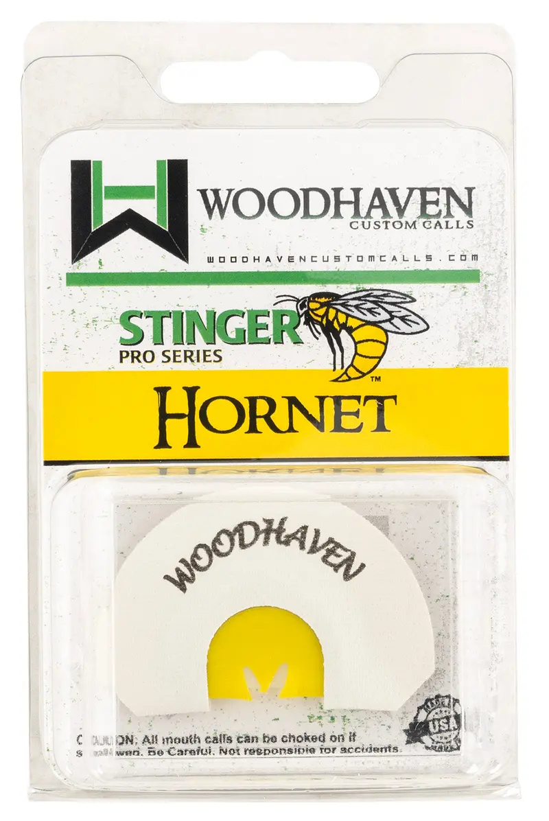 Woodhaven Hornet Diaphragm Call Double Reed Attracts Turkey White 1