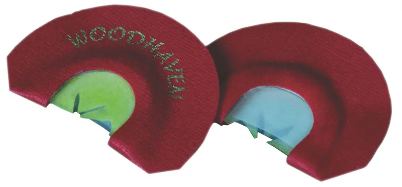 Woodhaven Raspy Red Reactor Diaphragm Call Triple Reed Attracts Turkeys Red 1