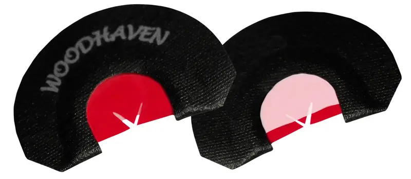 Woodhaven Red Ninja Power V Diaphragm Call Triple Reed Turkey Hen Sounds Attracts Turkeys Black 1