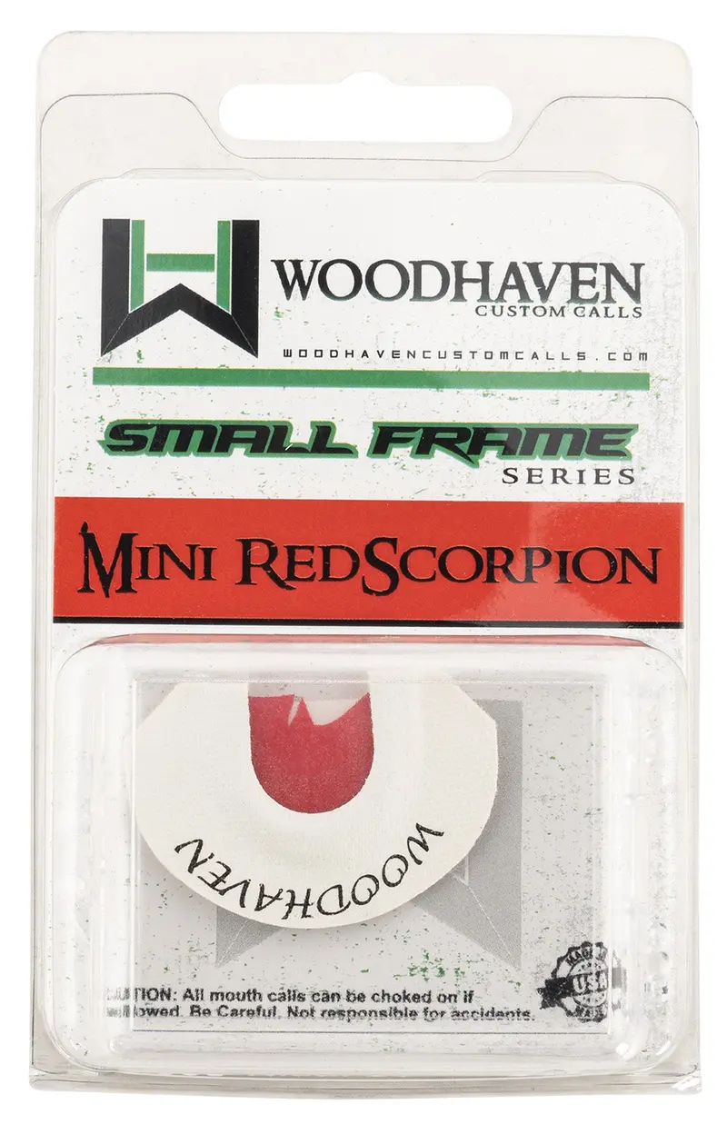 Woodhaven Red Scorpion Diaphragm Call Triple Reed Attracts Turkey White 1