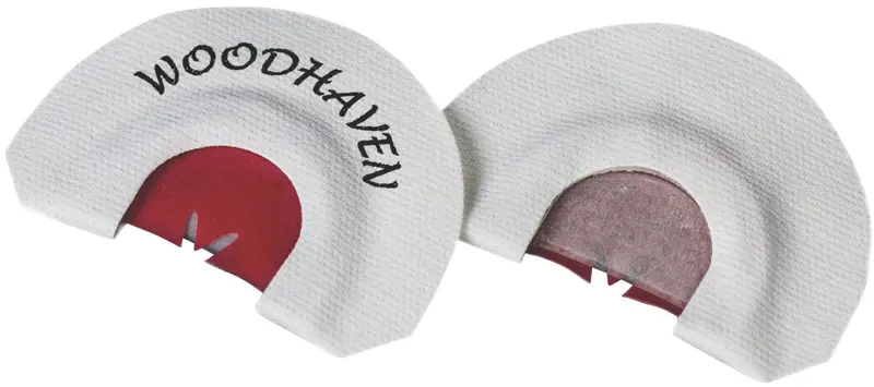 Woodhaven Red Wasp Diaphragm Call Triple Reed Attracts Turkeys White 1